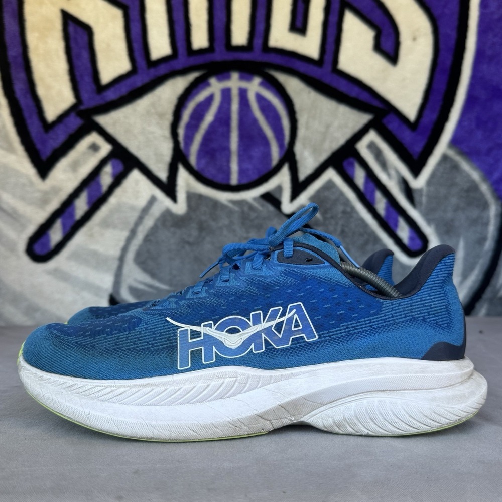 Size 10.5 - Hoka One One Shoes Mens Mach 6 Electric Cobalt Sneaker 1147790 ECC